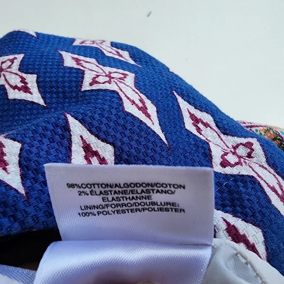 Nine West Womens Multicolor Keyhole V-Neck Floral Short A-Line Dress Size 12 - Picture 14 of 14